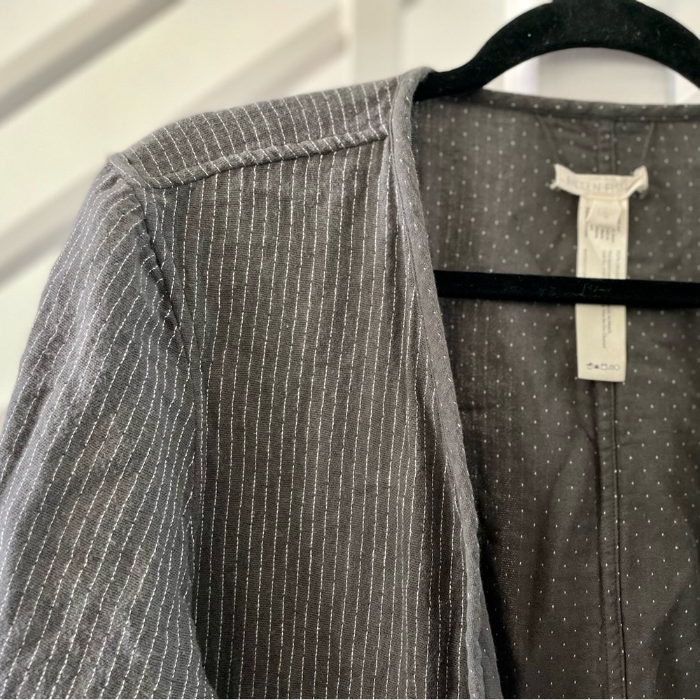 Eileen Fisher Reversible Open Jacket Large